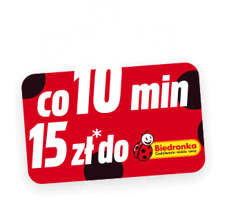 Co 10 minut 15 zł do Biedronki